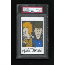 MIKE JUDGE - SIGNED 3x5 INDEX CARD STAR TREK - RARE !! - PSA/DNA 84159213