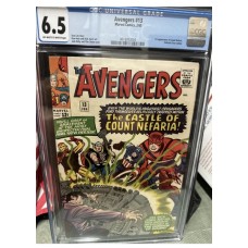 AVENGERS 13 CGC 6.5  OFF - OFF WHITE TO WHITE PAGES 